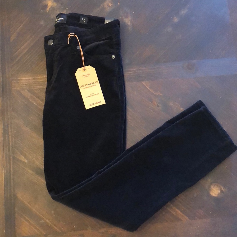 Lucky Brand Lolita Skinny Jeans Black Velvet
